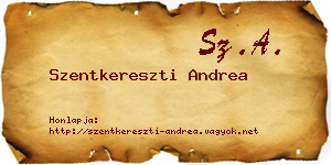 Szentkereszti Andrea névjegykártya